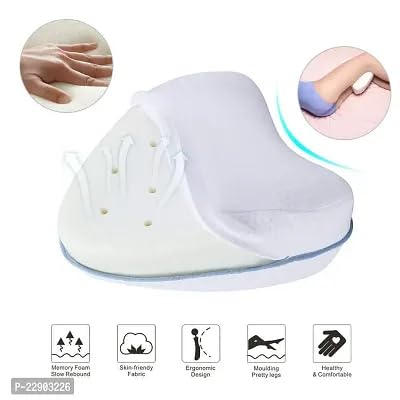 EBOFAB Sleeping Memory Foam Leg Pillow ack Hip Joint Knee Pain Relief Cushion with Washable Cover Leg Pillow for Back Pain - Image 2