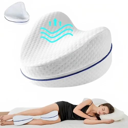 EBOFAB Sleeping Memory Foam Leg Pillow ack Hip Joint Knee Pain Relief Cushion with Washable Cover Leg Pillow for Back Pain - Image 1
