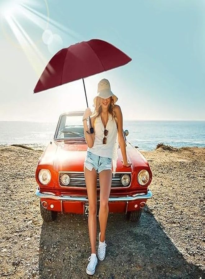 QUALIZA uv protection Umbrella Automatic open close for rain and sun protection 3 fold umbrella for men women kids boys girls big size large three fold stylish folding under windproof travel - Image 5