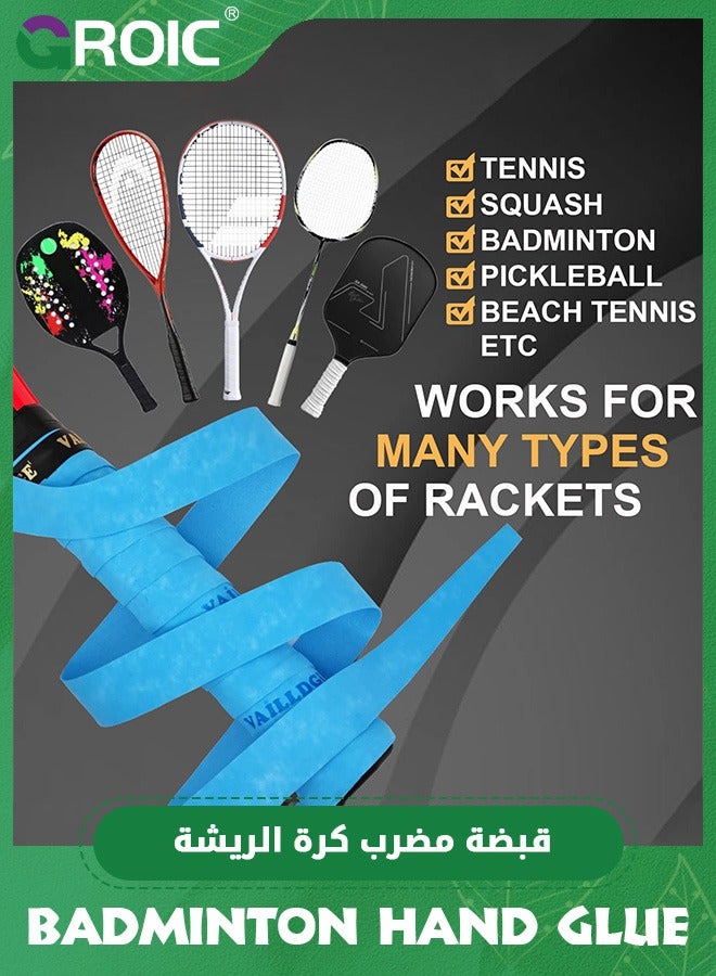 GROIC 6 Pack Tennis Racket Grip Tape,Racket Grip,Precut Dry Feel Grip Tape Absorbs Sweat Tennis Grip,Badminton Overgrip Pickleball Overgrip Tennis Overgrip  - Image 4