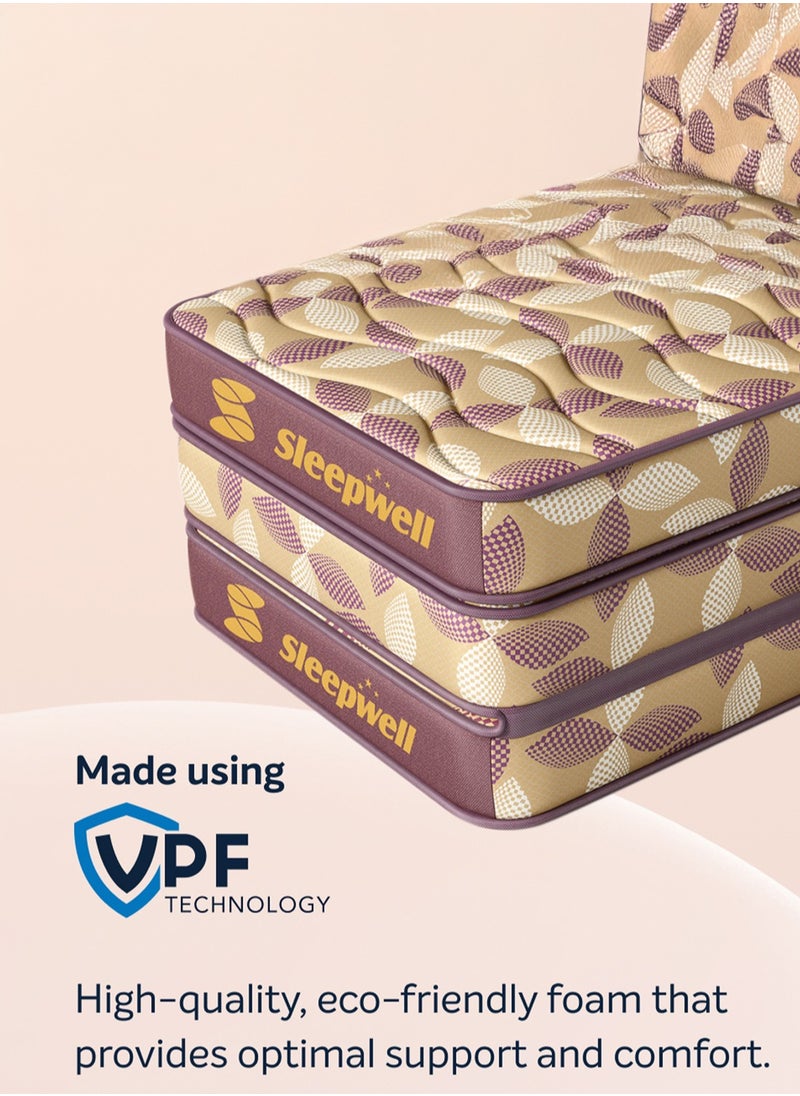 Sleepwell Tarang Foldable Mattress, PU Foam, Neem Fresche Technology, Single Bed Size With Storage Cover, 190L X 90W X 10H XM, 179900087329  - Image 2
