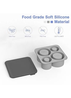 XiuWoo Silicone Ice Cube Tray for Tumbler 40oz 30oz 20oz Hollow Cylinder Ice Mold with Lid for Whiskey, Drinks, Coffee,Juice  - Image 3