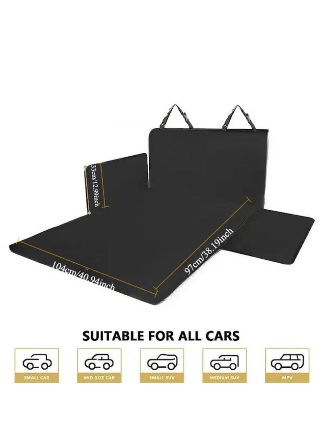Black Thickened Car Trunk Mat for SUVs Pet Dog Protective Liner - Image 2