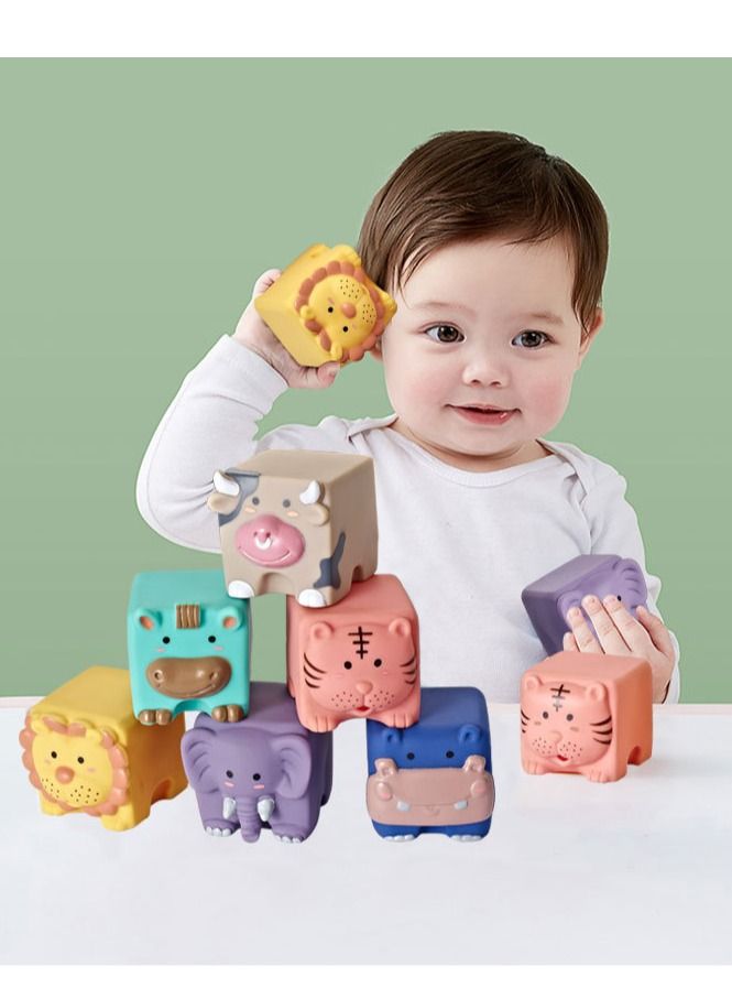 PYEBE Baby Soft Blocks, Sensory Balls for Infants, Soft Stacking Building Blocks, Stacking Balls Soft Toys for Babies 6 9 12 18 Months Boy Girl Toddlers, Sensory Educational Montessori (6pcs) - Image 2