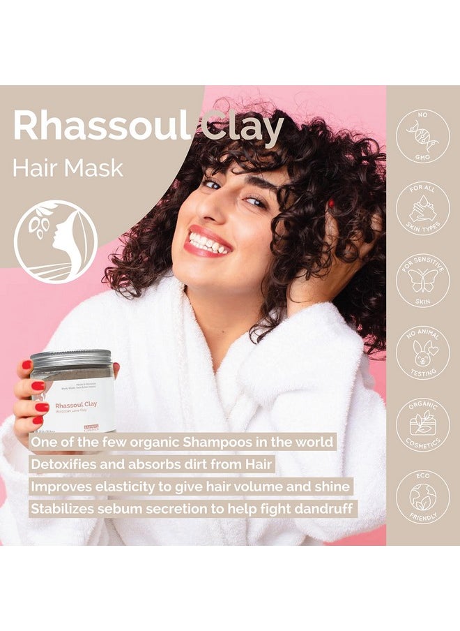 Fatima's Garden - Rhassoul Clay 100% Natural Moroccan Ghassoul Clay Powder For Face Hair & Hammam; Cleansing And Softening & Purifying For The Skin/Hair Vegan Crueltyfree 35Oz / (1Kg) - Image 1