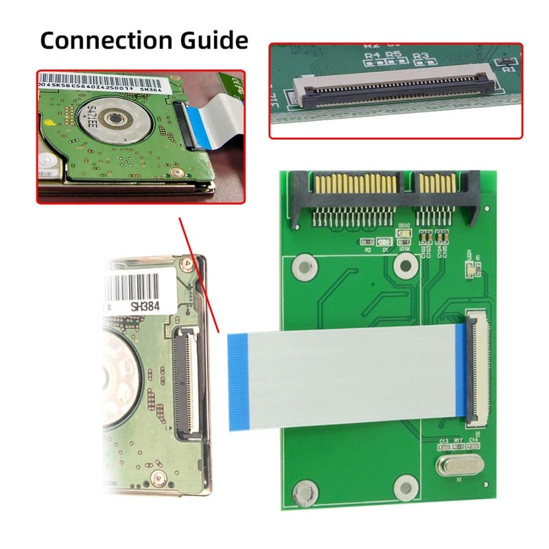 chenyang SATA to 40 Pin ZIF CE 1.8 Inch SSD HDD Adapter Board with LIF Flat Cable - Image 3