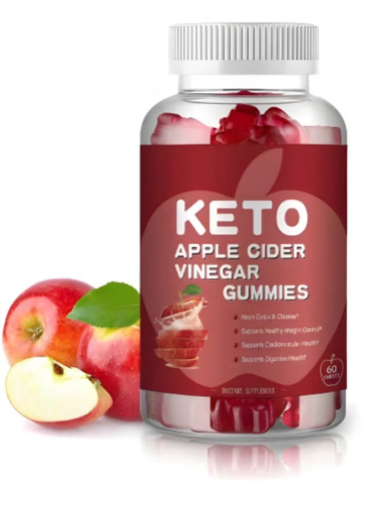 KETO Organic Apple Cider Vinegar Gummies，with Vitamin B12 & B9,,Wheight control，Boots energy levels ，Promotes muscle endurance  - Image 1
