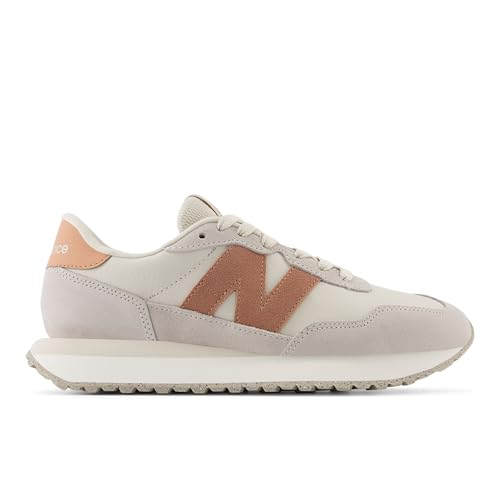 New Balance Women's 237 V1 Sneaker, White/Pink, 8 - Image 3