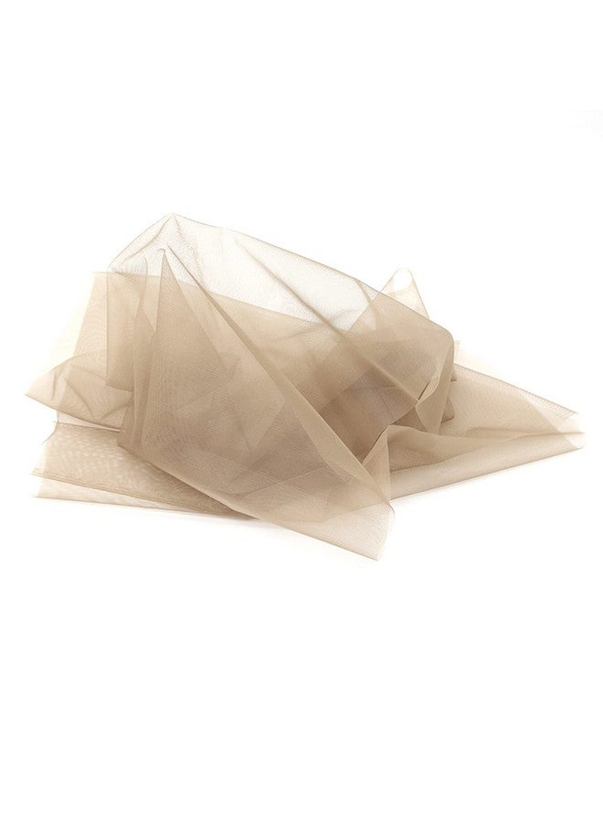 BTWTRY 1/2 Yard Light Brown Lace Net Material For Wigs Making & Repair Wig Caps Closures And Frontals Foundation Wig Accessories 43Inchx18Inch (Light Brown-1/2 Yard) - Image 3