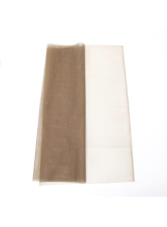 BTWTRY 1/2 Yard Light Brown Lace Net Material For Wigs Making & Repair Wig Caps Closures And Frontals Foundation Wig Accessories 43Inchx18Inch (Light Brown-1/2 Yard) - Image 4