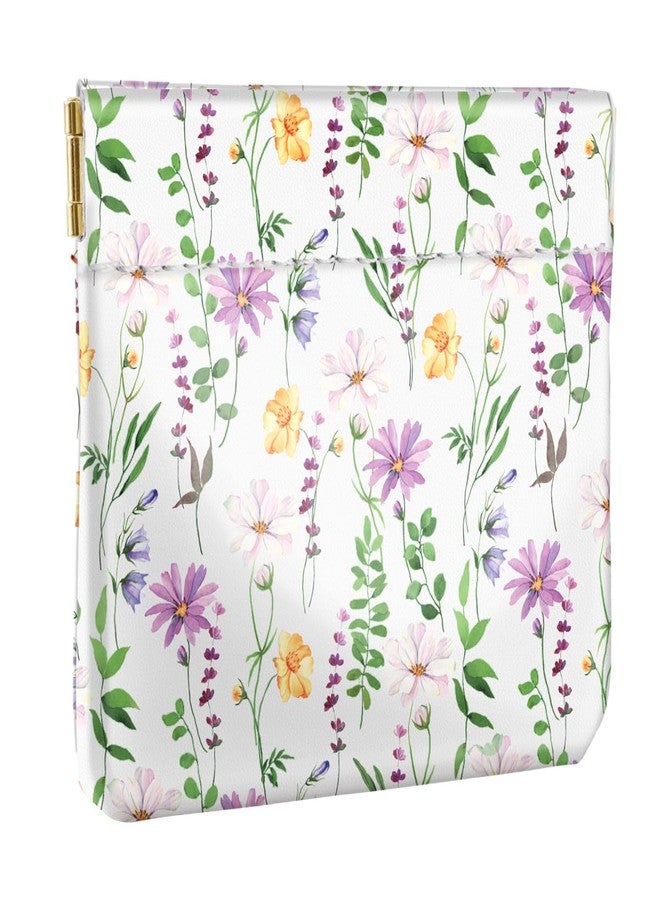 Simikol Squeeze Coin Purse Pouch Change Holder Mini Purse Coin Pocket for Handbag,White Daisy - Image 1