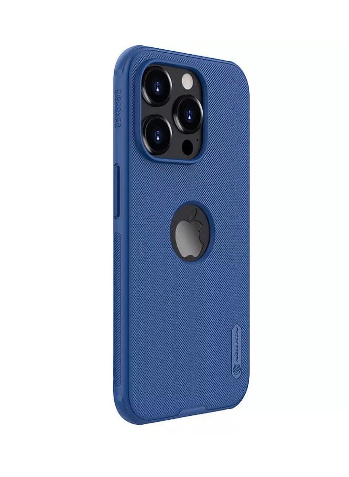 Nillkin Super Frosted Shield Pro Matte Case for Apple iPhone 15 Pro Max (6.7", 2023) – Slim, Durable, Eco-Friendly, and 360° Protection in Stylish Blue - Image 4