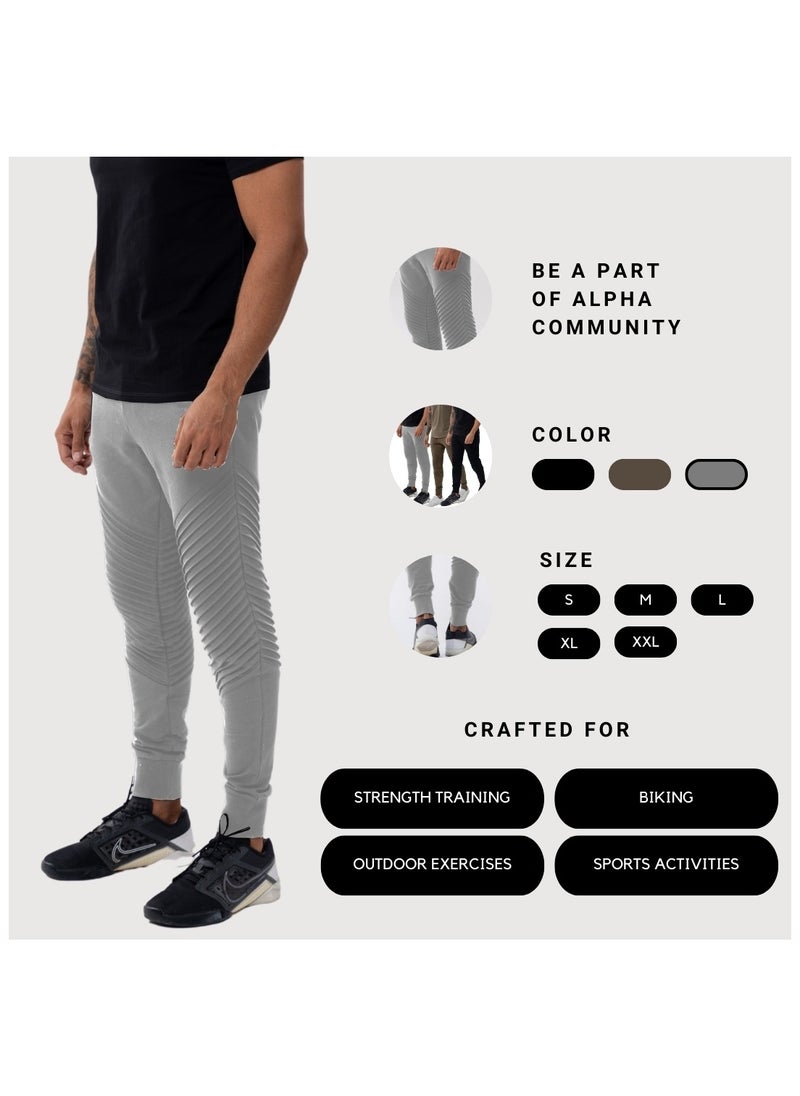 AlphaSquad AlphaSquad Athletic Mens Jogger Lightweight Gym Jogger Pants, Men's Workout Sweatpants with Zip Pocket  - Image 5