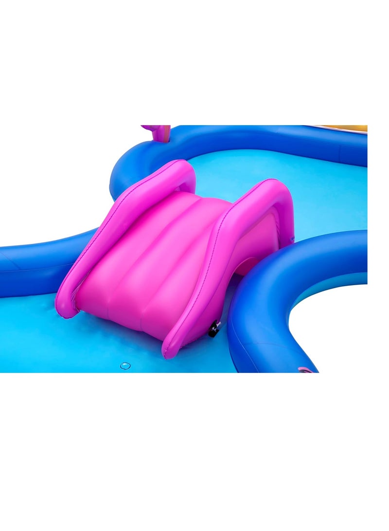 Bestway Playcentre Sea Odyssey 330X188X117cm, Outdoor & Indoor Relaxation & Play, Deep sea theme, Removable Slide With Tie Ropes & Grommets Arch Sprinkler Sling Shot, Easy-to-use - Image 5