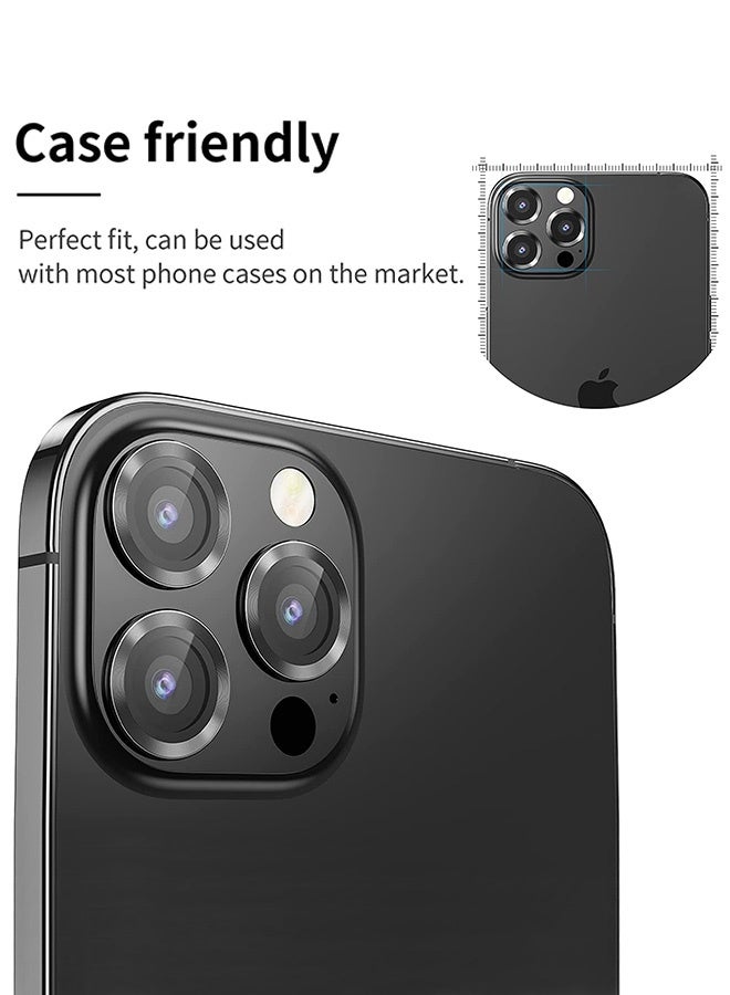 Tersely [4 Pieces] Camera Lens Protector for iPhone 16 Pro and iPhone 16 Pro Max 2024, 9H Transparent Camera Tempered Glass Protective Cover - Image 3