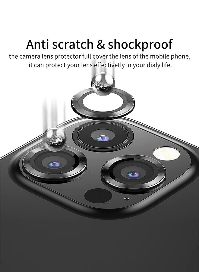 Tersely [4 Pieces] Camera Lens Protector for iPhone 16 Pro and iPhone 16 Pro Max 2024, 9H Transparent Camera Tempered Glass Protective Cover - Image 4