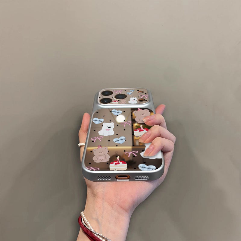 Cake Bear Is Suitable for Apple 17Promax Mobile Phone Case Iphone16Pro New Model 15 Mirror Surface 14 New Model 13 - Image 5