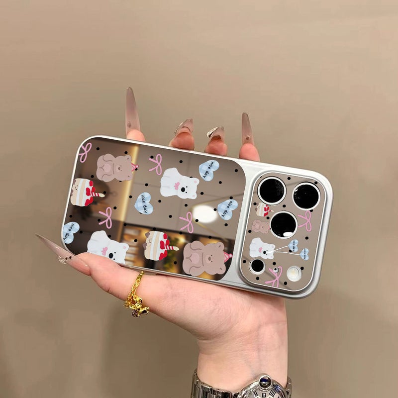 Cake Bear Is Suitable for Apple 17Promax Mobile Phone Case Iphone16Pro New Model 15 Mirror Surface 14 New Model 13 - Image 4