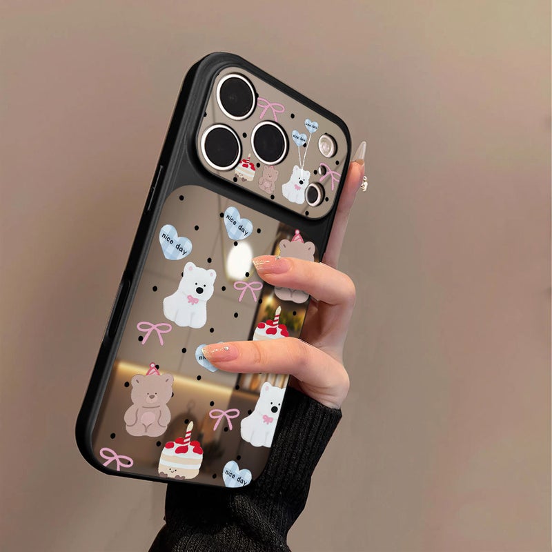 Cake Bear Is Suitable for Apple 17Promax Mobile Phone Case Iphone16Pro New Model 15 Mirror Surface 14 New Model 13 - Image 1