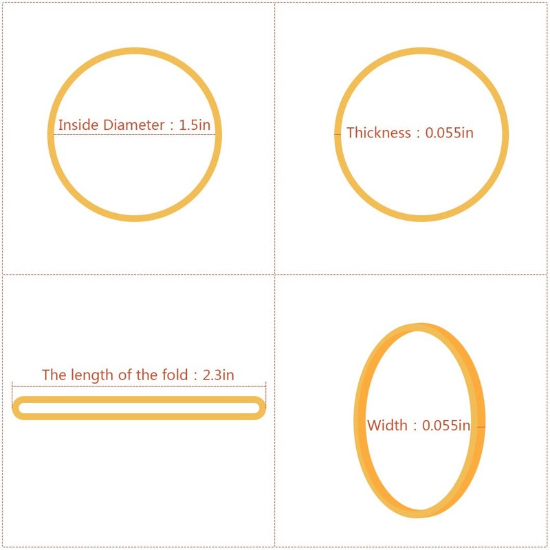 Wobe 1000pcs Rubber Bands, Bank Paper Bills Money Dollars Elastic Stretchable Bands, Sturdy General Purpose Rubber Band - Image 2