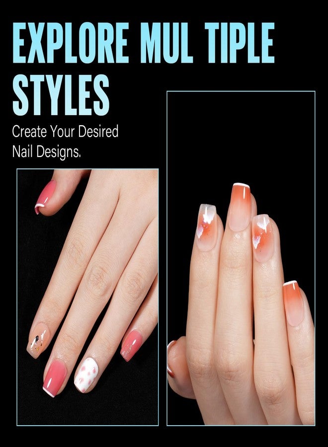 TOMICCA Extra Short Coffin Nail Tips, 240Pcs Half Matte Press on Full Cover Acrylic Nails, 12 Sizes Pre -Shape Soft Acrylic Fake Nail Tips for Nail Extension Art Home DIY Nail Salon - Image 2