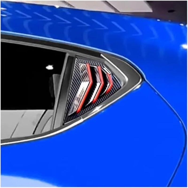 QASULER Car Rear Louver Window Cover Trim for Mazda 3 Axela - Image 2
