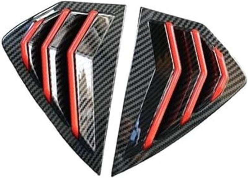 QASULER Car Rear Louver Window Cover Trim for Mazda 3 Axela - Image 1