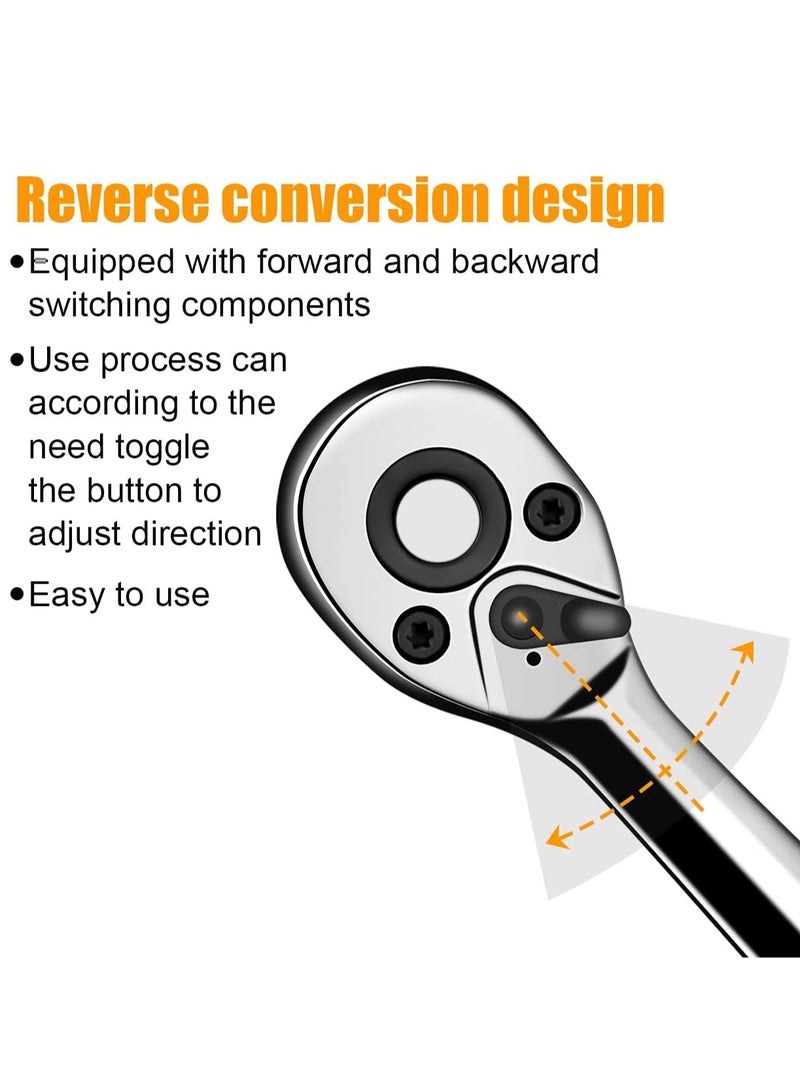 Sharpdo Auto Repair Tools 46 Pieces Set Car Tools Precision Hardware Repair Opening Set Household Labor-Saving Ratchet Socket Wrench Set - Image 5