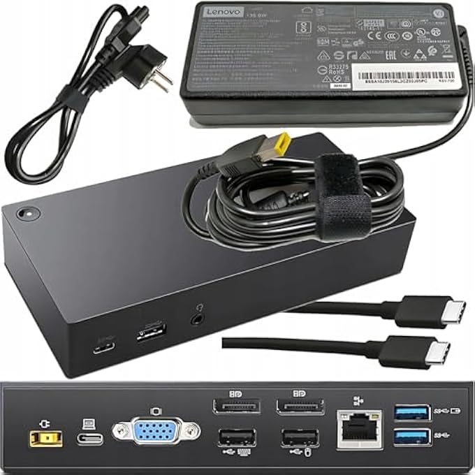 thinkpad 40A9 ثينك باد يو إس بي-سي دوك 40A90090UK (مُجَدَّد) - Image 1