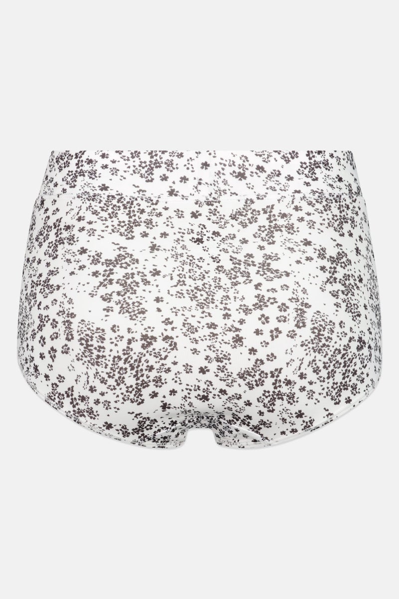 Gloria Vanderbilt Women 5 Pack Allover Print Microfiber Briefs, Multicolor - Image 4