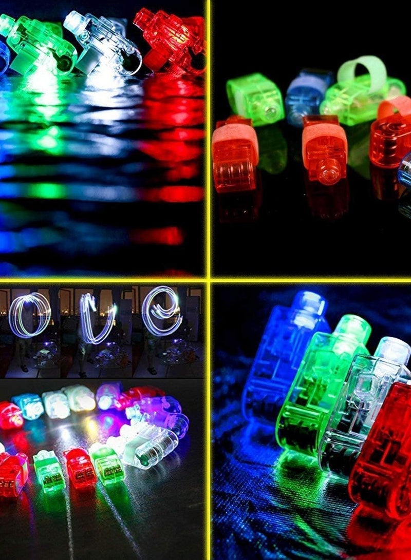 MIBOTE 83Pcs Led Light Up Toys Party Favors Glow in the Dark Party Supplies for Kid/Adults Halloween with 50 Finger Lights, 8 Jelly Rings,Flashing Glasses... - Image 5