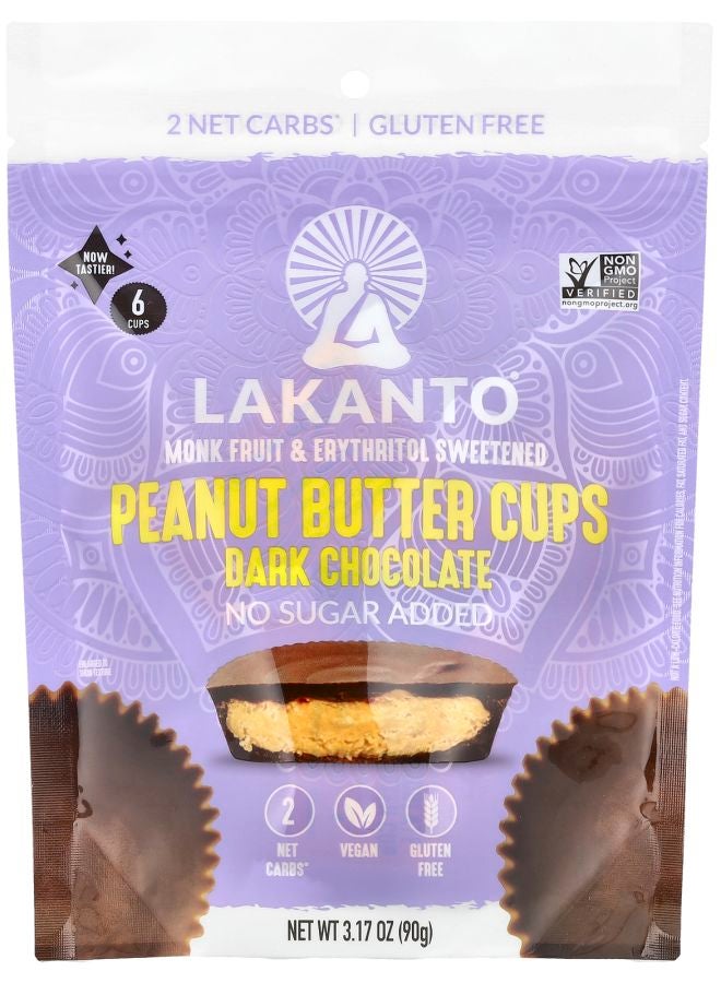Dark Chocolate Peanut Butter Cups 6 Cups 3.17 oz (90 g)