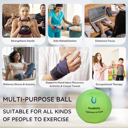 Unwynnd Stress Balls For Adults - Hand Exercise Ball For Stress Relief, Carpal Tunnel, & Arthritis For Hand Grip Strengthening - Anxiety Relief Physio Ball Fidget - Soft (1 PCS) (Yellow) - Image 5