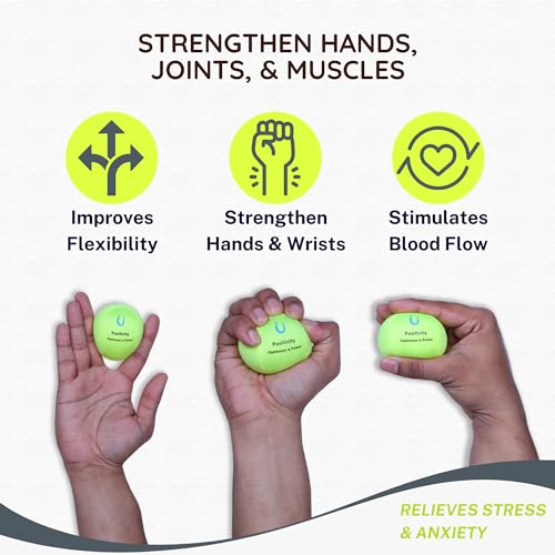 Unwynnd Stress Balls For Adults - Hand Exercise Ball For Stress Relief, Carpal Tunnel, & Arthritis For Hand Grip Strengthening - Anxiety Relief Physio Ball Fidget - Soft (1 PCS) (Yellow) - Image 3