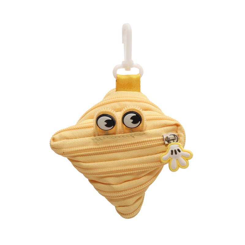 Quirky Monster Zipper Keychain Mini Cute Charm Holder - Image 1