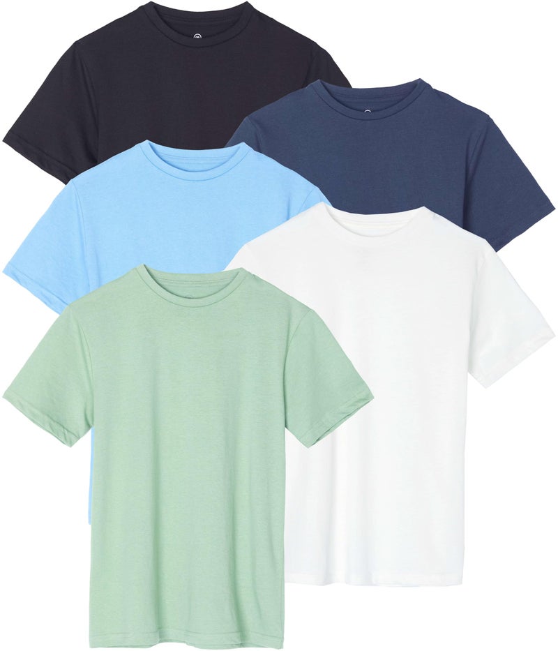 REALESSENTIALS Real Essentials Boys Cotton T-Shirt- Set 1, XS - Image 1