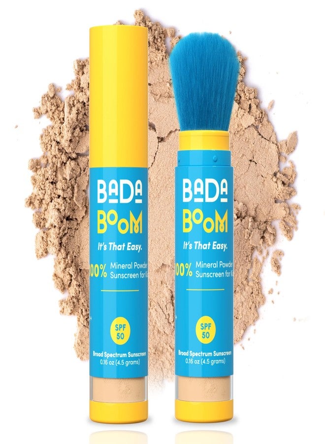 Bada Boom Mineral Translucent Sunscreen Powder, Brush on SPF 50 for Kids and Sensitive Skin - Image 5