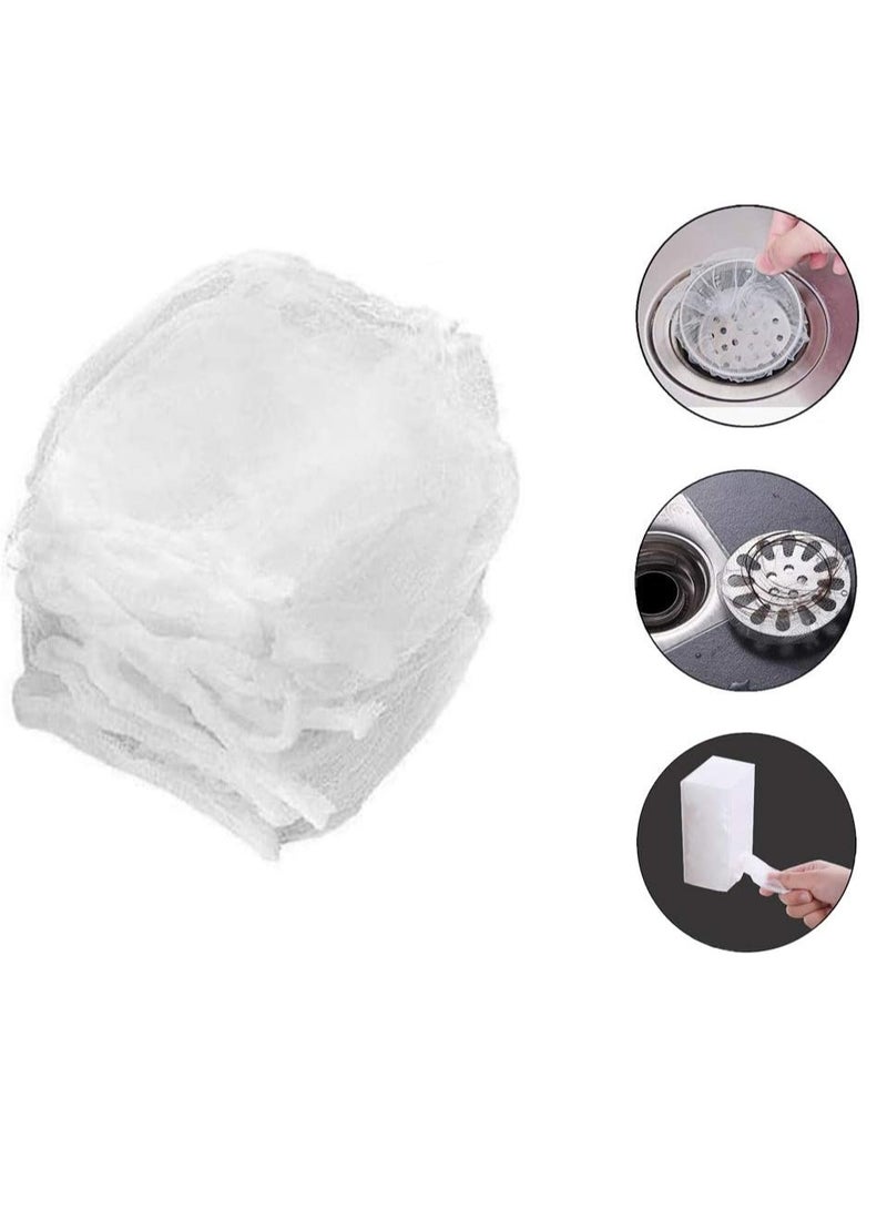 Meetion Kitchen Sink Strainer Mesh Bag- 100PCS Disposable Sink Net Strainer Filter Bags for Sink Drain for Collecting Kitchen Food Waste Leftover Garbage - Image 5