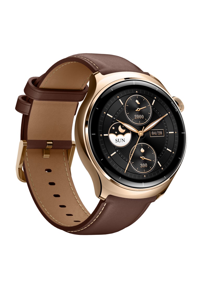 ميبرو Mibro Watch Lite3 Pro - ساعة ذكية بشاشة AMOLED مقاس 1.32 بوصة، مقاومة للماء، تصميم أنيق وأداء عالي - روس جولد ، سبائك الزنك مع تقنية PA Insert Molding - Image 4