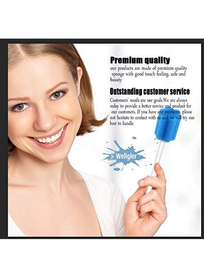 Wellgler's Disposable Oral Swabs,Sterile Sponge Mouth Swabs,Individually Wrapped (50pcs,Blue) - Image 4