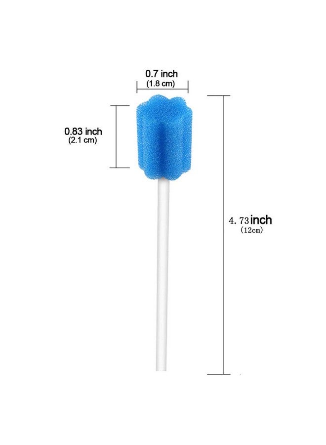Wellgler's Disposable Oral Swabs,Sterile Sponge Mouth Swabs,Individually Wrapped (50pcs,Blue) - Image 2