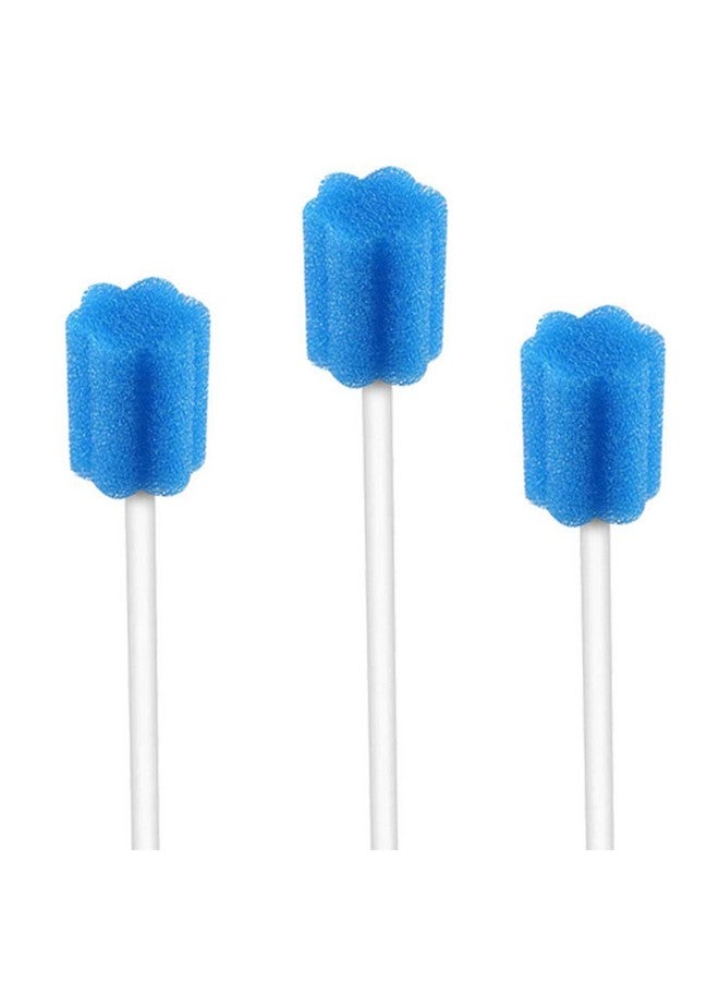 Wellgler's Disposable Oral Swabs,Sterile Sponge Mouth Swabs,Individually Wrapped (50pcs,Blue) - Image 1
