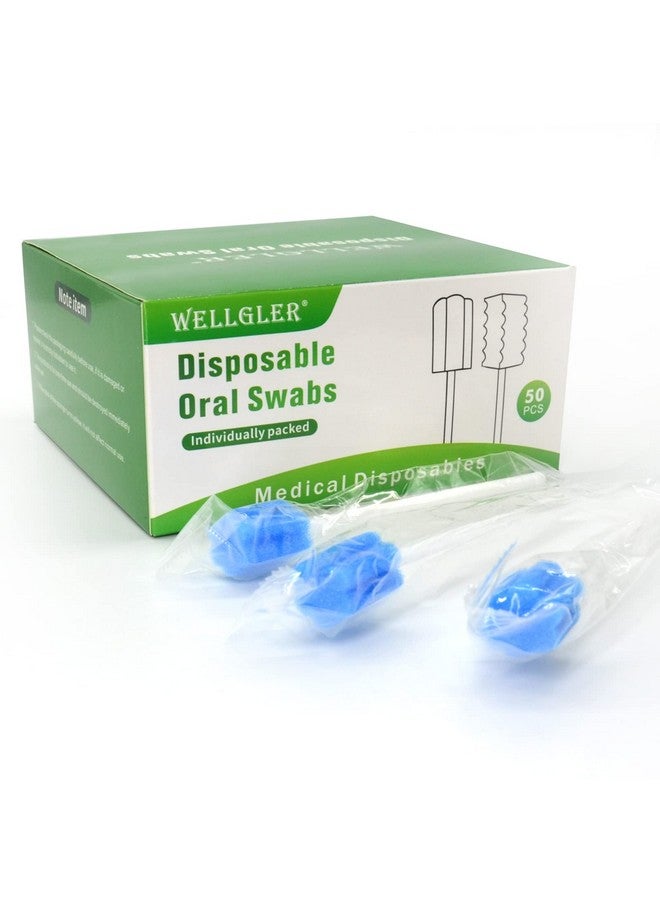 Wellgler's Disposable Oral Swabs,Sterile Sponge Mouth Swabs,Individually Wrapped (50pcs,Blue) - Image 5