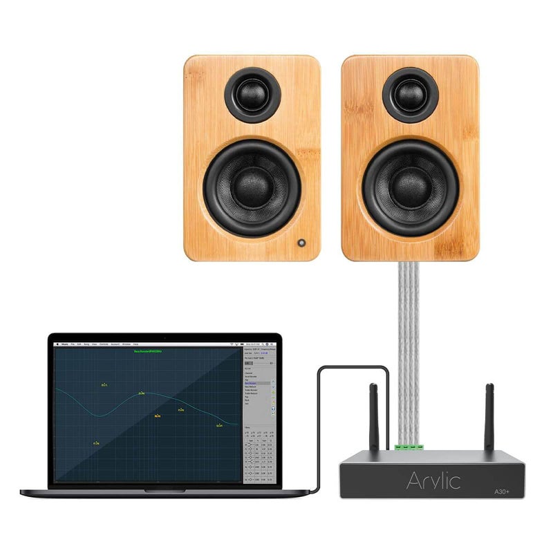 Arylic Stereo WiFi and Bluetooth 5.0, 2-Channel Class D Wireless Mini Home Amplifier for Speakers with spotify, airplay 1, Multi-Room/multizone Digital Audio Amp-Up2stream A30 + - Image 4