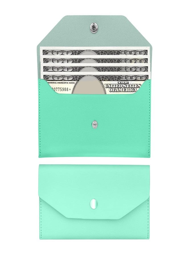 Nolcha Cash Holder Women,Cash Wallets for Women, Reusable Cash Holder Wallet, Men's and Women's Pu Leather Cash Envelope Wallet, Cash Stuffing Wallet for Budget Cash Holder (Green) - Image 1