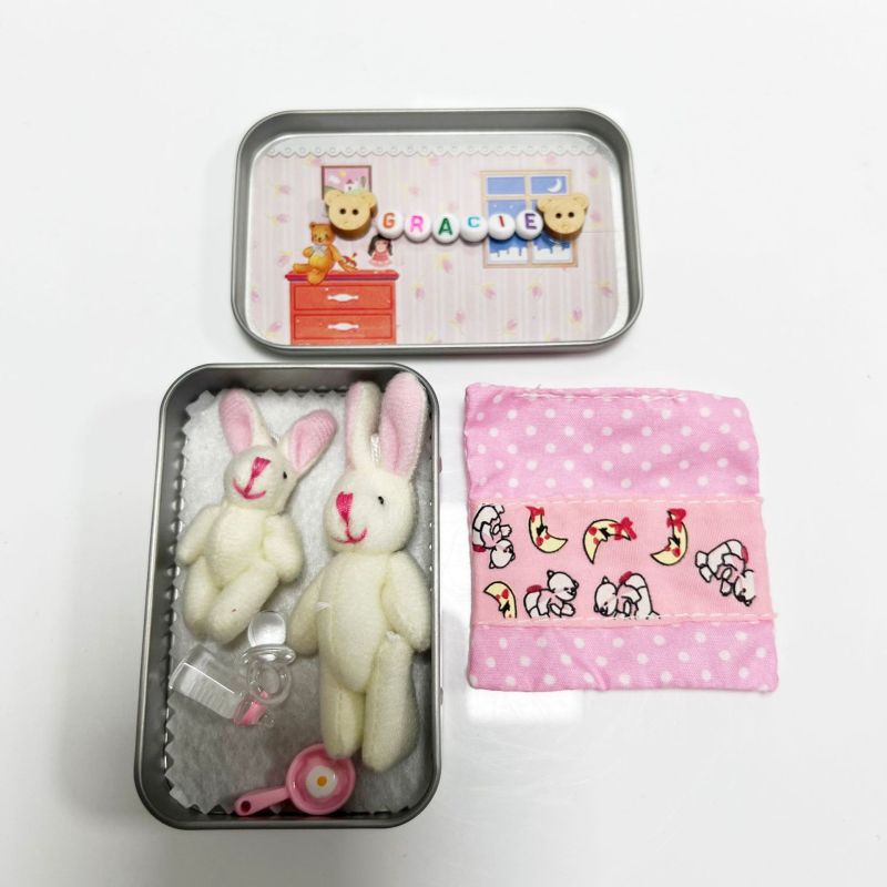 Pocket Bunny: 2.36 X 3.5 Inches Pink Plush - Portable Pocket-Sized Fun Easter Bunny Set - Sparks Imaginative Play for Kids Easter Party, Easter Basket Stuffer - Image 2