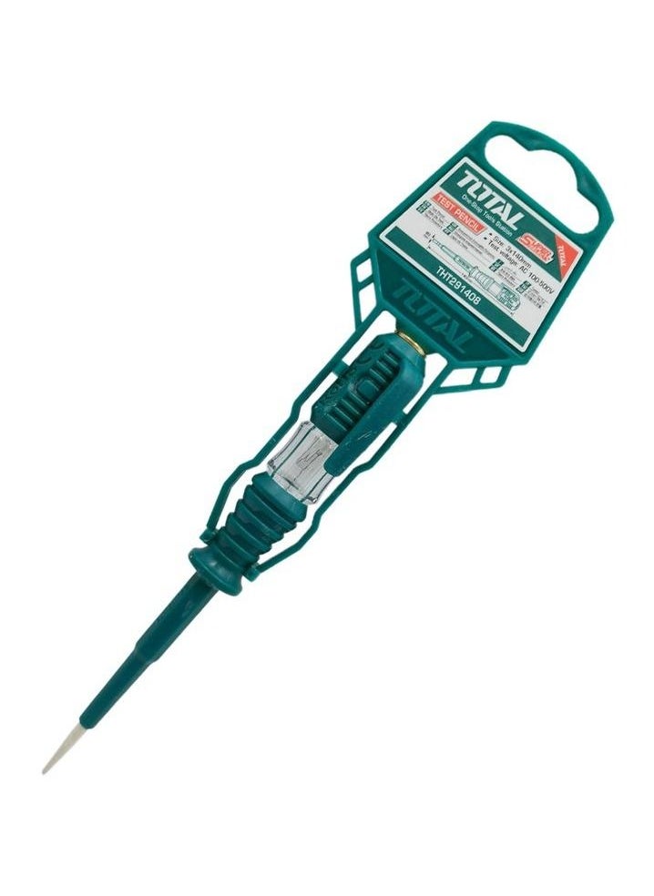 TOTAL - TOTAL Test Pencil Line Tester Screw Driver 140mm Neon Bulb Test Voltage AC 100-500V  THT291408 - Image 1