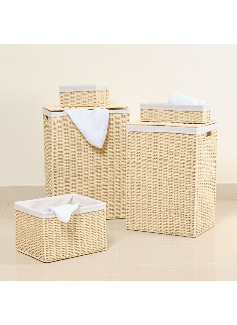 Homesmiths Homesmiths Large Laundry Hamper Natural With Liner 40 X 30 X 55 Cm  - Image 3