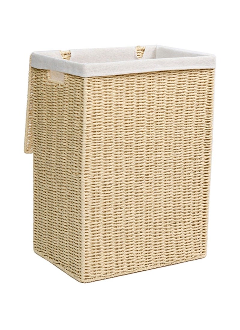 Homesmiths Homesmiths Large Laundry Hamper Natural With Liner 40 X 30 X 55 Cm  - Image 1