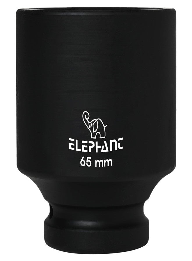 Elephant Metal 1 Inch Square Drive STD Impact Socket | 6-Point | 90 mm Length | 65 mm Size - Image 1
